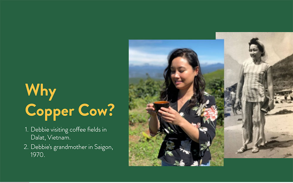 Copper Cow Coffee Pitch Deck Template [Customizable]